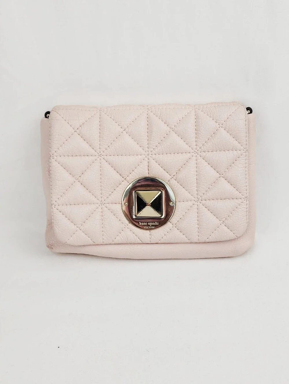 Kate Spade Naomi Quilted Leather Crossbody Bag in Blush Pink